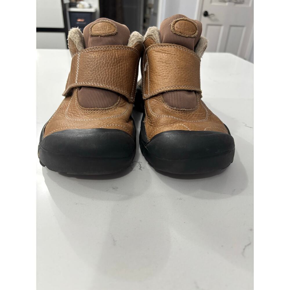 KEEN size 5Y Kootenay waterproof winter boots tan leather gorpcore outdoors - Picture 5 of 9